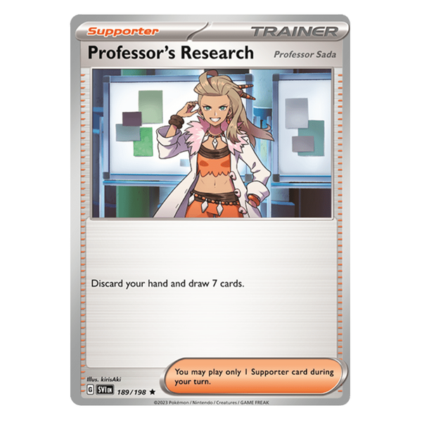 Professor's Research (Professor Sada) : SCARLET & VIOLET BASE (Non-Holo Exclusive) - 189/198