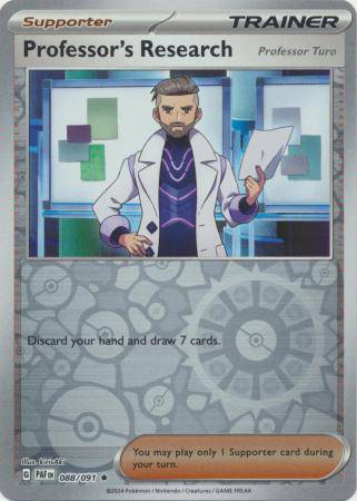 Professor's Research (Professor Turo) : PALDEAN FATES (Reverse holo) - 088/091