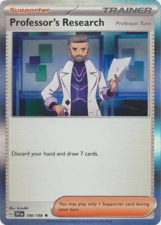 Professor's Research (Professor Turo) : SCARLET & VIOLET BASE (Holo) - 190/198 - Lockett Labs UK