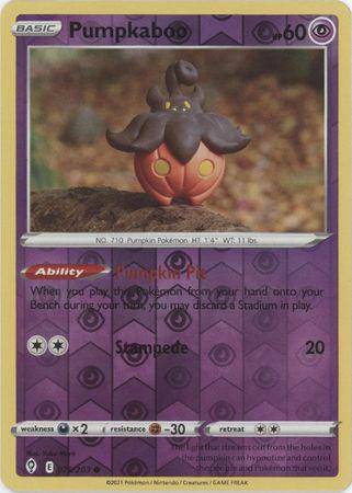 Pumpkaboo : EVOLVING SKIES (Reverse holo) - 076/203 - Lockett Labs UK