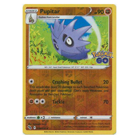 Pupitar : POKEMON GO! (Reverse holo) - 038/078