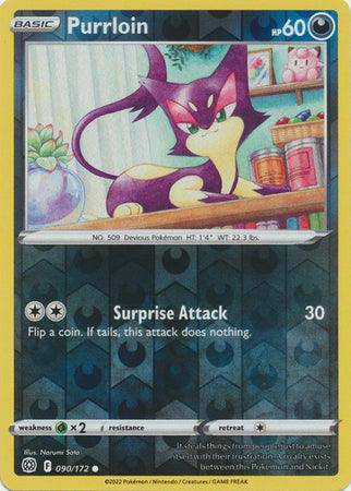 Purrloin : BRILLIANT STARS (Reverse holo) - 090/172 - Lockett Labs UK