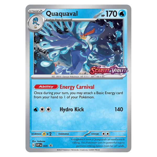 Quaquaval : SCARLET & VIOLET BASE PROMO PRE-RELEASE (Holo) - SVP005