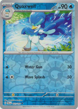 Quaxwell : PALDEA EVOLVED (Reverse holo) - 051/193