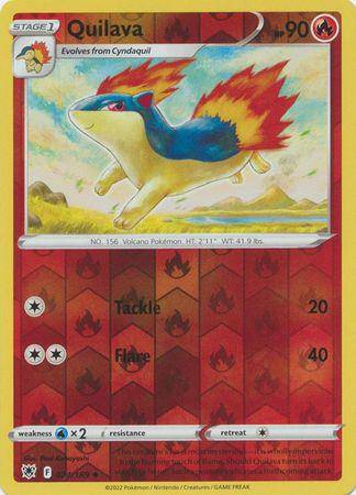 Quilava : ASTRAL RADIANCE (Reverse holo) - 024/189 - Lockett Labs UK