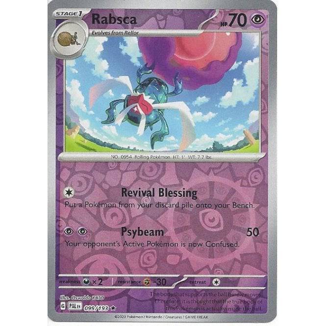 Rabsca : PALDEA EVOLVED (Reverse holo) - 099/193