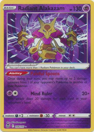 Radiant Alakazam : SILVER TEMPEST - 059/195 - Lockett Labs UK