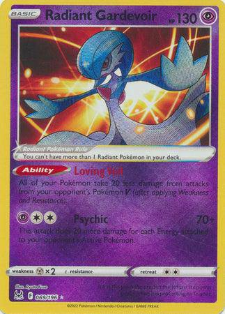 Radiant Gardevoir : LOST ORIGIN - 069/196 - Lockett Labs UK