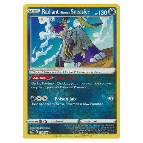Radiant Hisuian Sneasler : LOST ORIGIN - 123/196