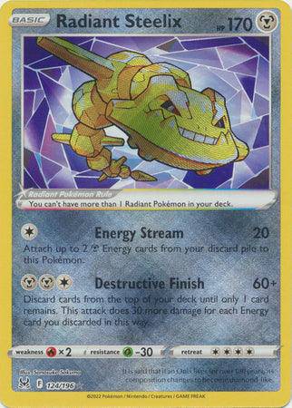 Radiant Steelix : LOST ORIGIN - 124/196