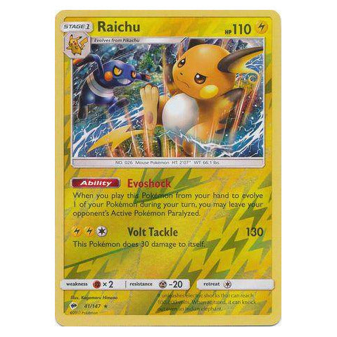 Raichu : BURNING SHADOWS (Reverse holo) - 41/147