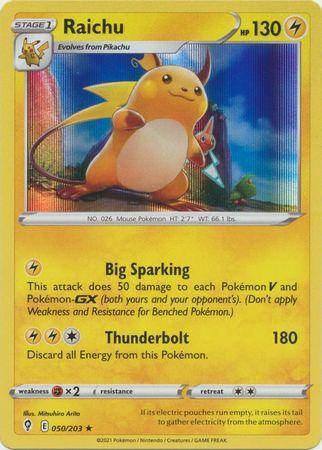 Raichu : EVOLVING SKIES (Holo) - 050/203 - Lockett Labs UK