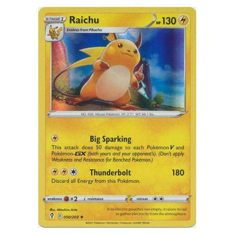 Raichu : EVOLVING SKIES (Holo) - 050/203