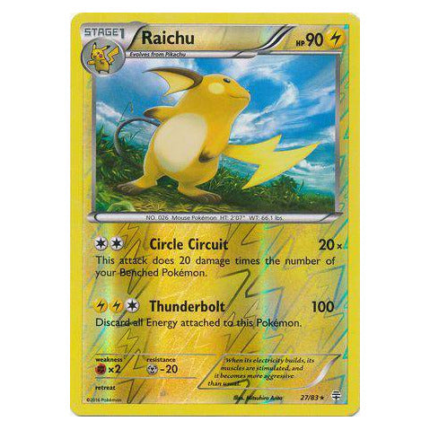 Raichu : GENERATIONS (Reverse holo) - 27/83