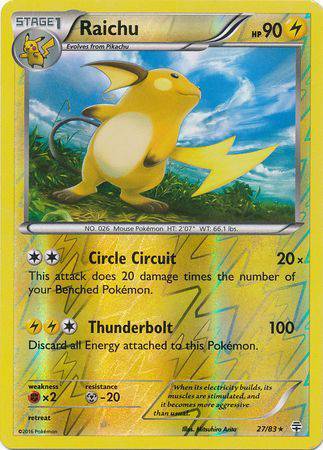 Raichu : GENERATIONS (Reverse holo) - 27/83