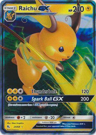 Raichu GX : HIDDEN FATES - 20/68 - Lockett Labs UK