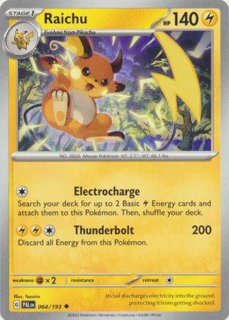 Raichu : PALDEA EVOLVED - 064/193 - Lockett Labs UK