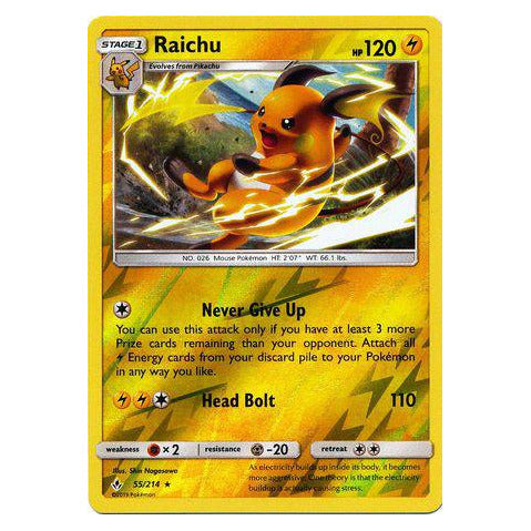 Raichu : UNBROKEN BONDS (Reverse holo) - 55/214