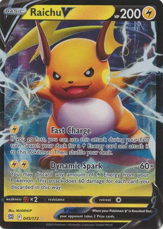 Raichu V : BRILLIANT STARS - 045/172 - Lockett Labs UK