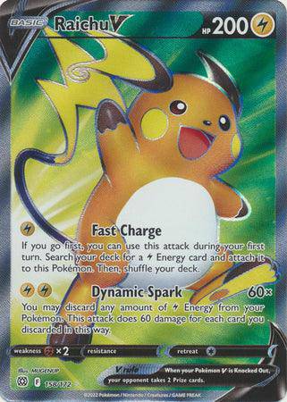 Raichu V : BRILLIANT STARS - 158/172 - Lockett Labs UK