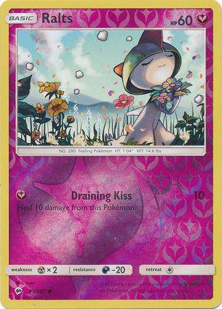 Ralts : BURNING SHADOWS (Reverse holo) - 91/147 - Lockett Labs UK