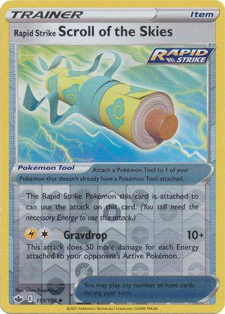 Rapid Strike Scroll of the Skies : CHILLING REIGN (Reverse holo) - 151/198 - Lockett Labs UK