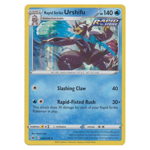 Rapid Strike Urshifu : CHILLING REIGN (Holo) - 044/198