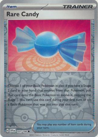 Rare Candy : SCARLET & VIOLET BASE (Reverse holo) - 191/198