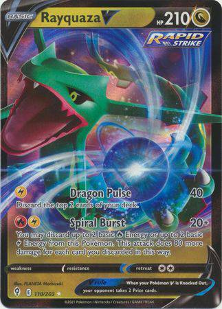 Rayquaza V : EVOLVING SKIES - 110/203 - Lockett Labs UK
