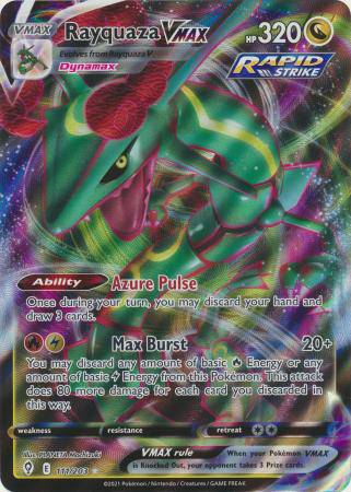 Rayquaza VMAX : JUMBO PROMO - 111/203 - Lockett Labs UK