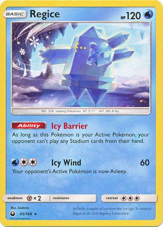 Regice : CELESTIAL STORM - 45/168 - Lockett Labs UK