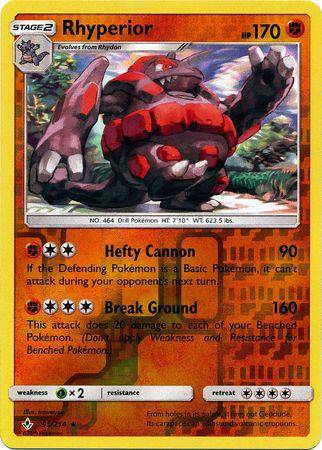 Rhyperior : UNBROKEN BONDS (Reverse holo) - 95/214 - Lockett Labs UK