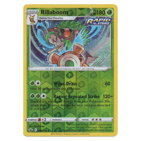Rillaboom : CHILLING REIGN (Reverse holo) - 018/198
