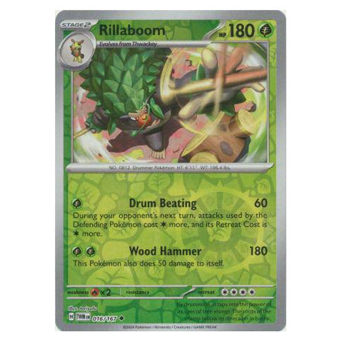 Rillaboom : TWILIGHT MASQUERADE (Reverse holo) - 016/167