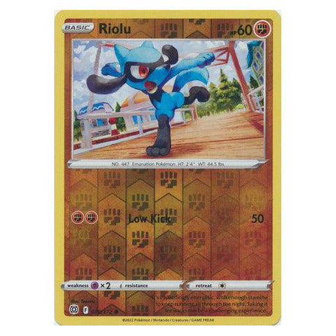 Riolu : BRILLIANT STARS (Reverse holo) - 078/172