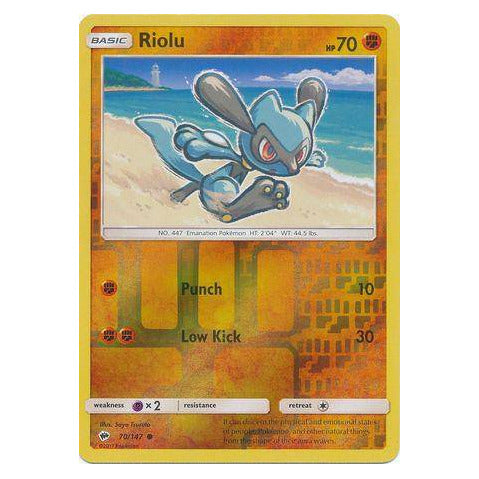Riolu : BURNING SHADOWS (Reverse holo) - 70/147