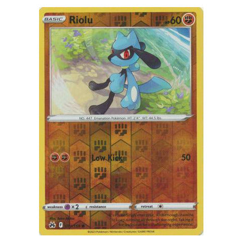 Riolu : CROWN ZENITH (Reverse holo) - 071/159