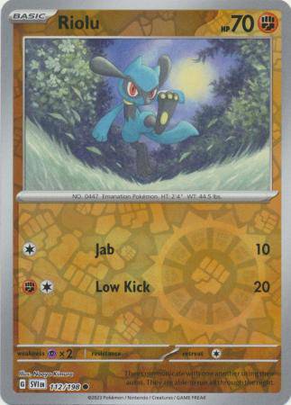 Riolu : SCARLET & VIOLET BASE (Reverse holo) - 112/198 - Lockett Labs UK