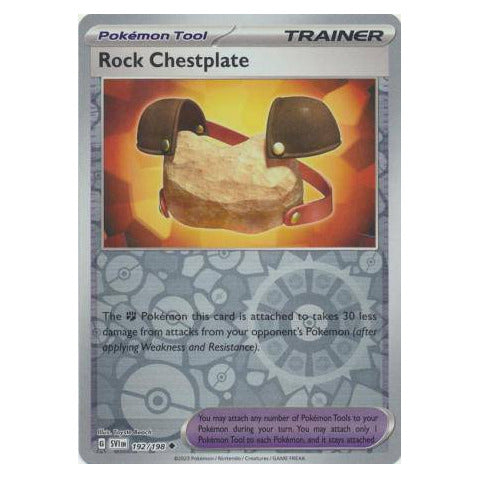 Rock Chestplate : SCARLET & VIOLET BASE (Reverse holo) - 192/198
