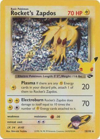 Rocket's Zapdos : CELEBRATIONS - 15/132 - Lockett Labs UK