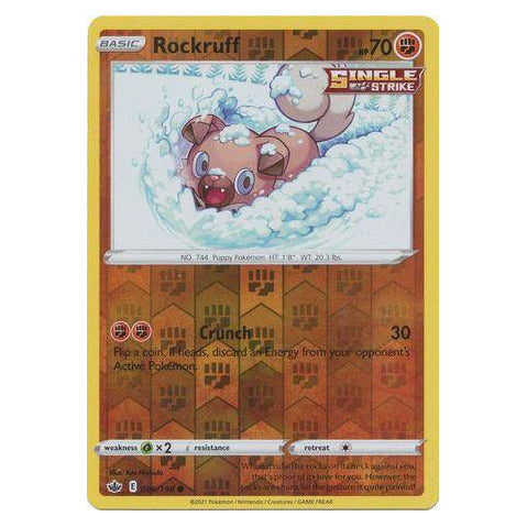 Rockruff : CHILLING REIGN (Reverse holo) - 086/198