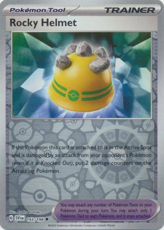 Rocky Helmet : SCARLET & VIOLET BASE (Reverse holo) - 193/198 - Lockett Labs UK