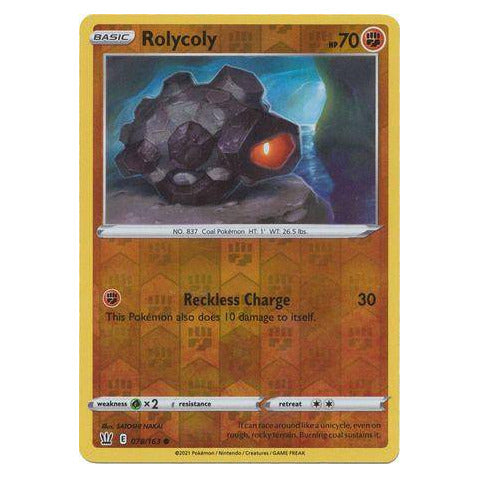 Rolycoly : BATTLE STYLES (Reverse holo) - 078/163