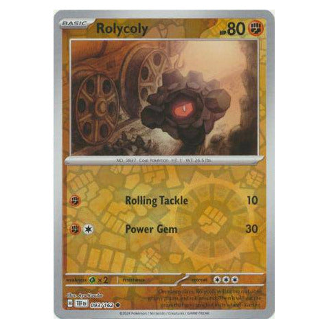 Rolycoly : TEMPORAL FORCES (Reverse holo) - 093/162