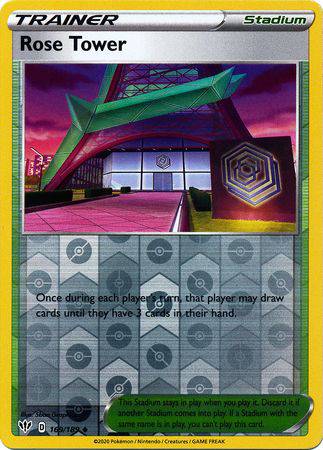 Rose Tower : DARKNESS ABLAZE (Reverse holo) - 169/189 - Lockett Labs UK