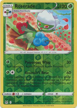 Roserade : LOST ORIGIN (Reverse holo) - 015/196 - Lockett Labs UK