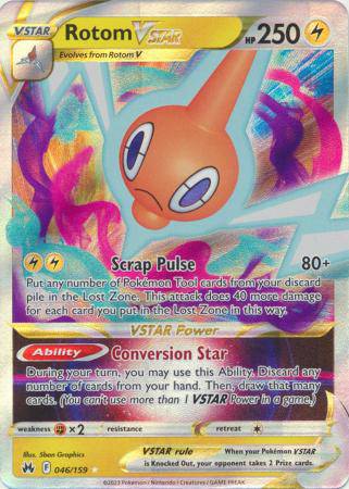Rotom VSTAR : CROWN ZENITH - 046/159 - Lockett Labs UK