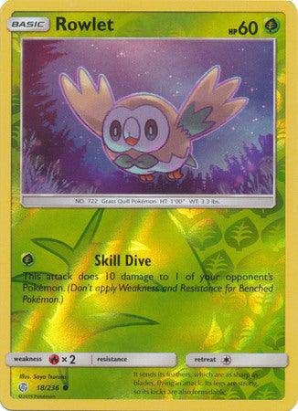 Rowlet : COSMIC ECLIPSE (Reverse holo) - 18/236 - Lockett Labs UK