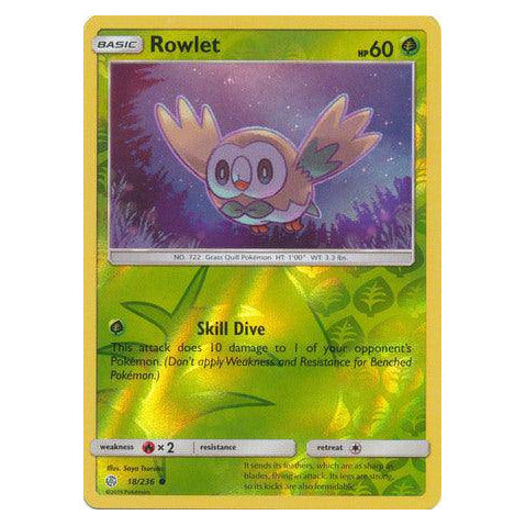 Rowlet : COSMIC ECLIPSE (Reverse holo) - 18/236