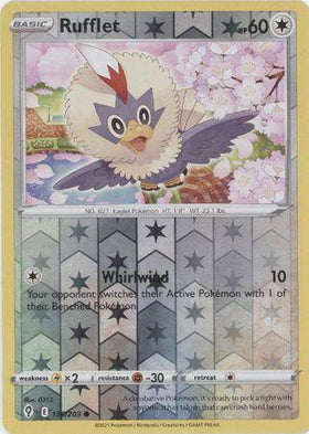 Rufflet : EVOLVING SKIES (Reverse holo) - 136/203 - Lockett Labs UK